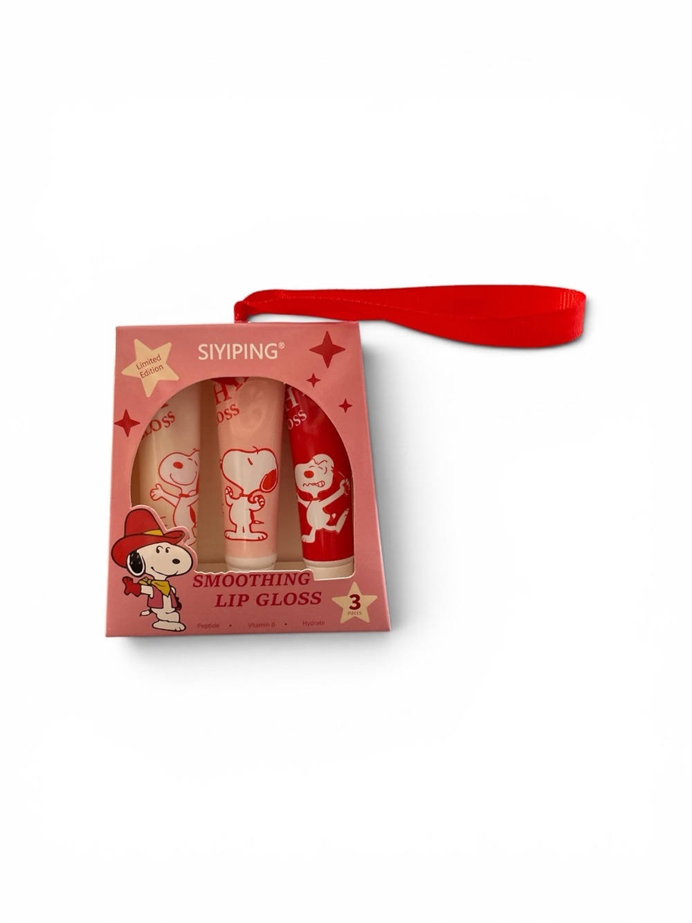 SIYIPING Red Smoothing Lip Gloss Trio - Hydrating Shine Set